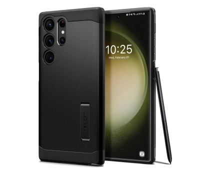 Etui / obudowa na smartfona Spigen Tough Armor do Samsung Galaxy S23 Ultra black